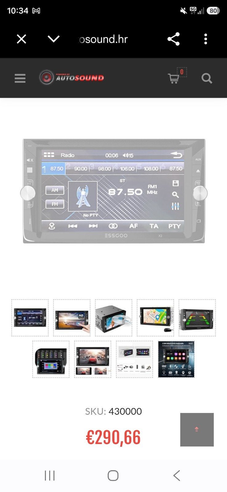 Esscoo x2 car multimedia nieuw, Ophalen of Verzenden