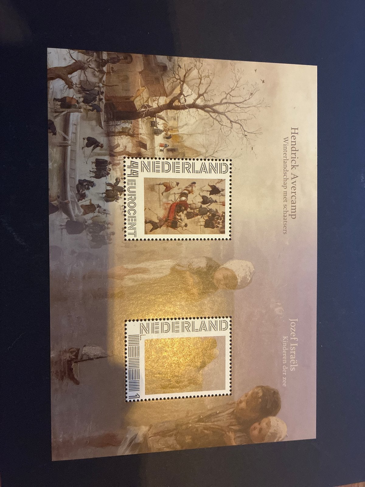 Nederlandse postzegels: Hendrick Avercamp en Jozef Israëls, Ophalen of Verzenden, Na 1940, Postfris