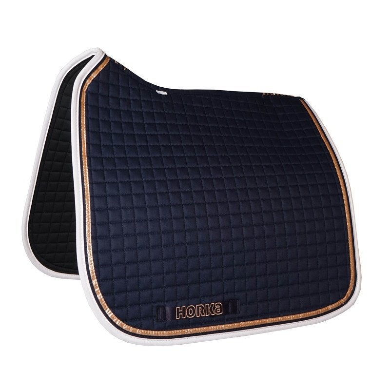 Blauw Horka zadeldek dressuur Chic maat pony en full, Full (L), Nieuw, Ophalen of Verzenden, Info@horka.com