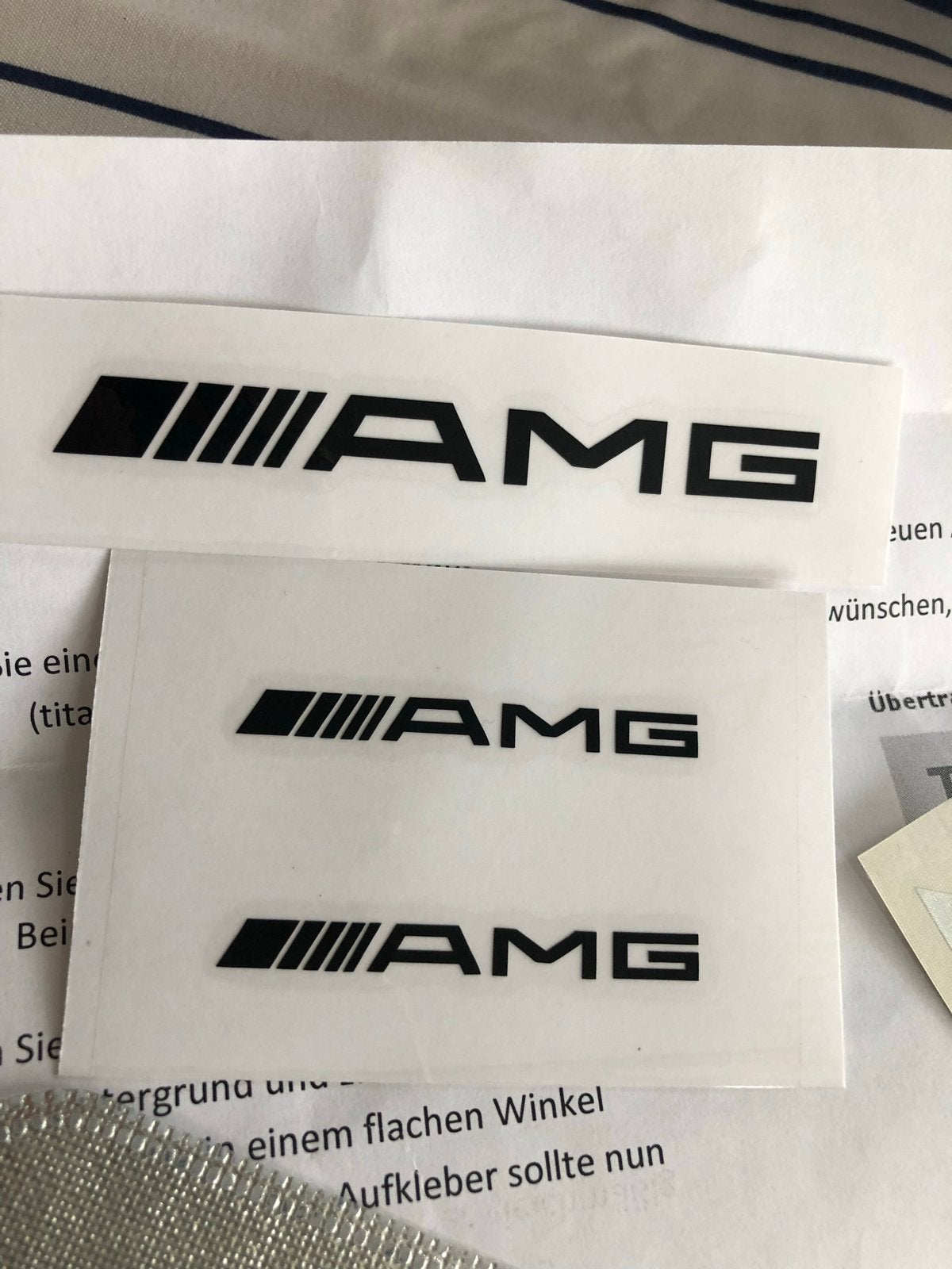 Hoogwaardige AMG Logo Stickers - UV & Wasstraat Bestendig, Ophalen of Verzenden