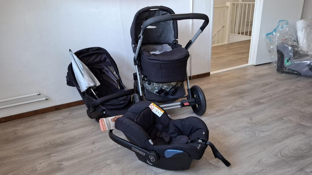 Maxicosy wandelwagen kinderwagen matras, box campingbed, Ophalen, Gebruikt, Combiwagen, Met reiswieg