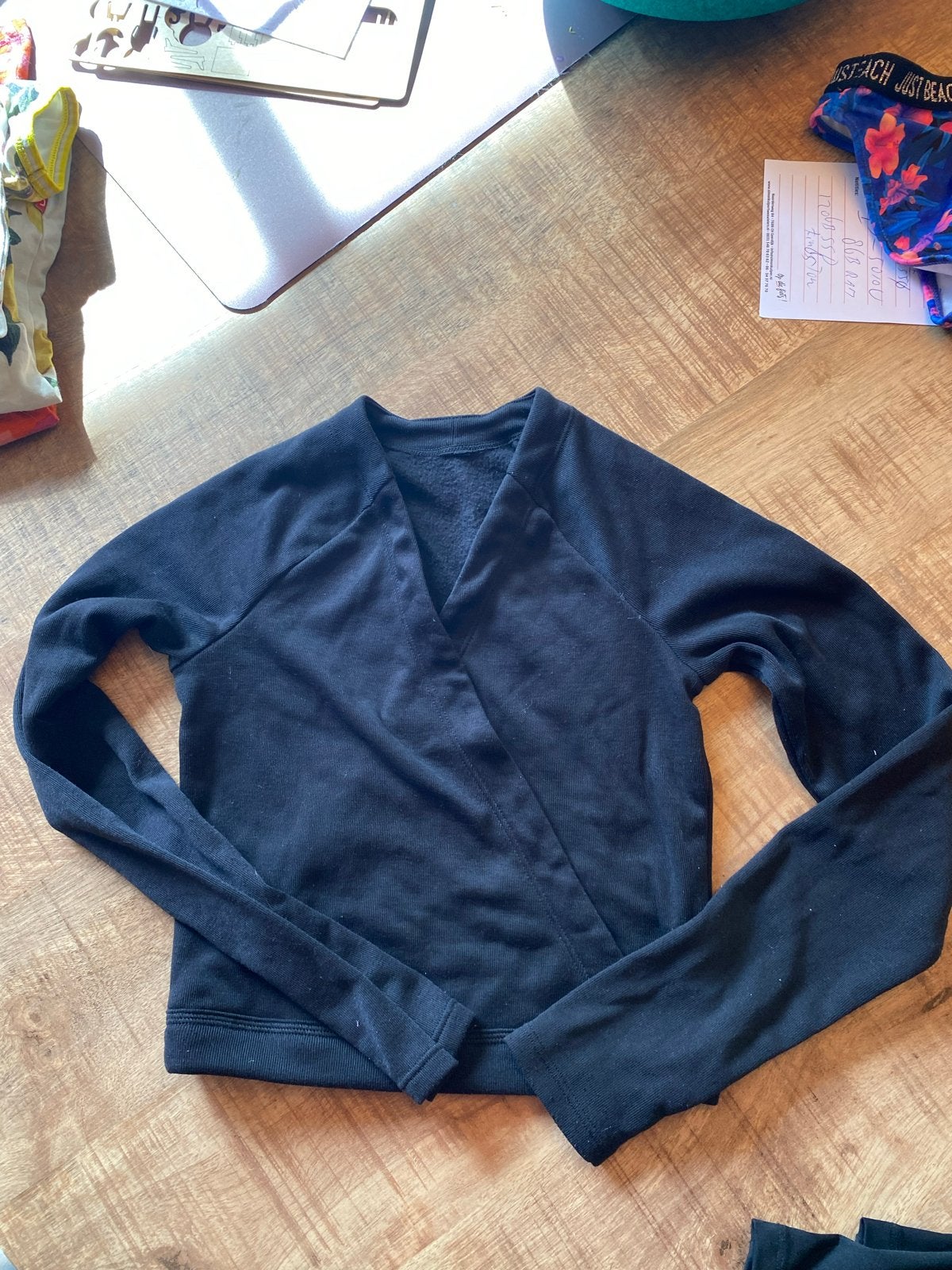 Zwart Decathlon balletvestje maat 140/142 (10 jaar), Ophalen of Verzenden, Zo goed als nieuw, Kleding