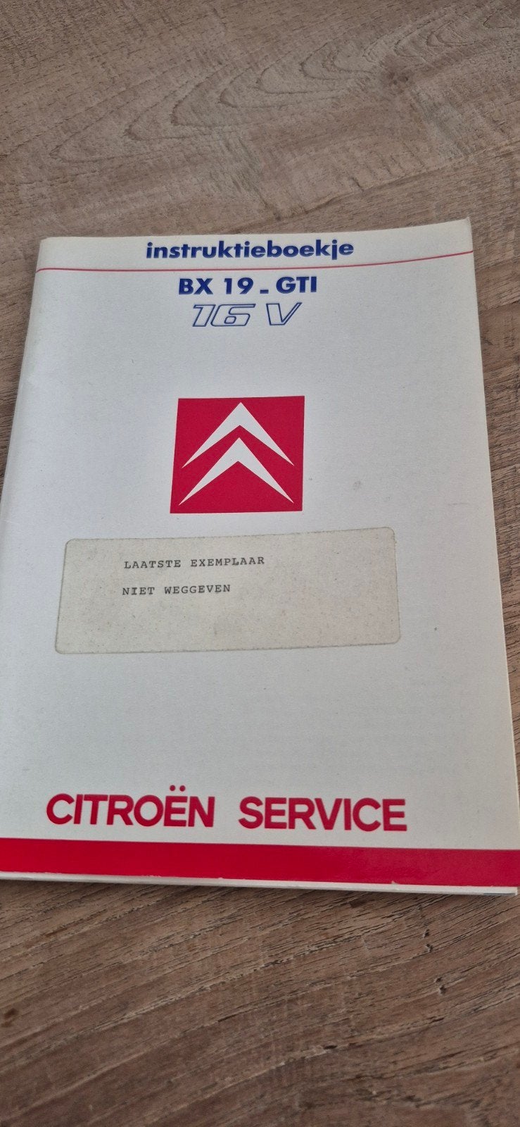 Citroën BX 19 GTI 16V Instructieboekje, Auto diversen, Handleidingen en Instructieboekjes, Ophalen of Verzenden