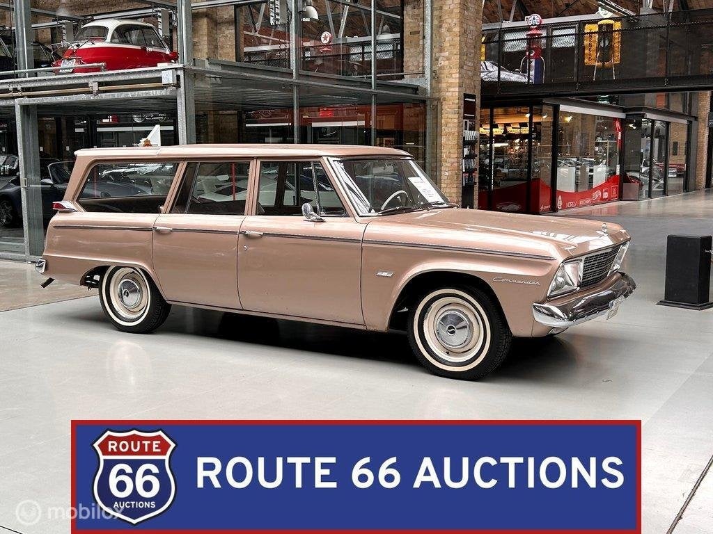 Studebaker Commander Wagonaire V8 | 1963 | Route 66 Auctions, Overige merken, Overige carrosserieën, Zwart, Bedrijf