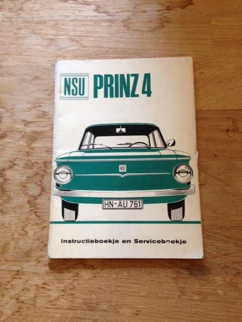Handleiding/Instructieboekje NSU Prinz 4    1969 - 1970   NL, Auto diversen, Handleidingen en Instructieboekjes, Ophalen of Verzenden