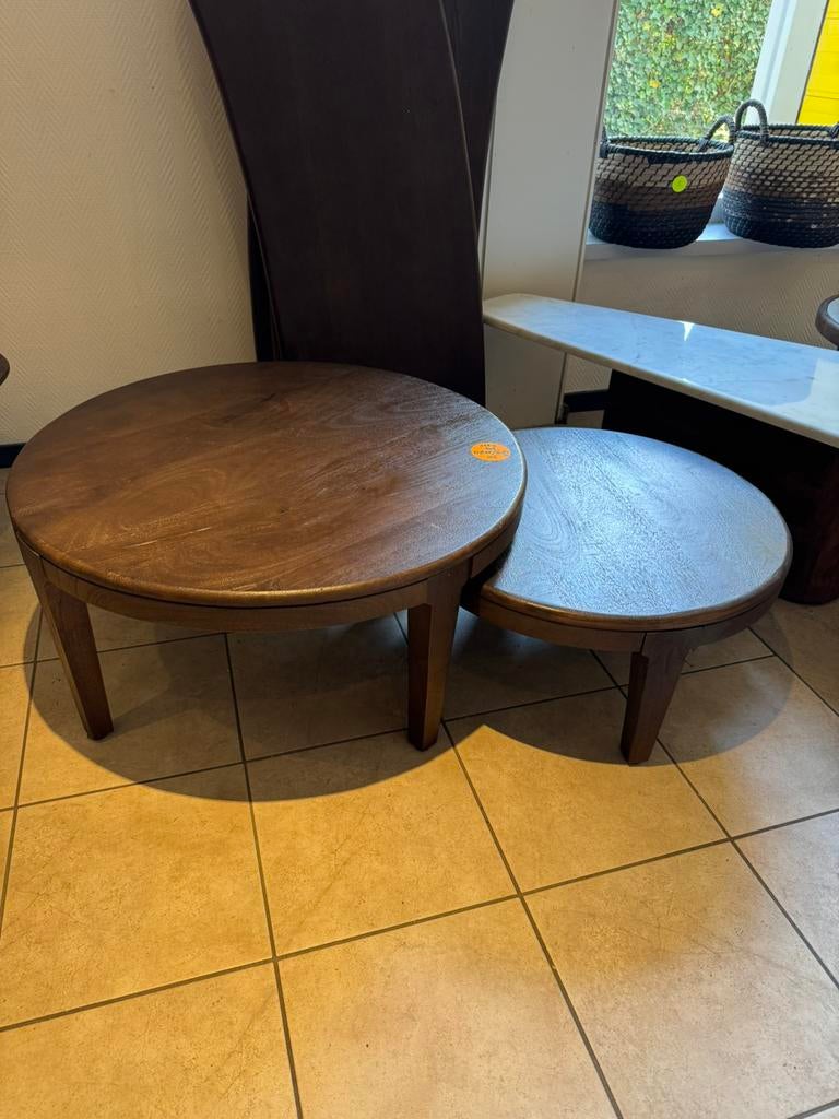 Salontafel Japandi set van 2