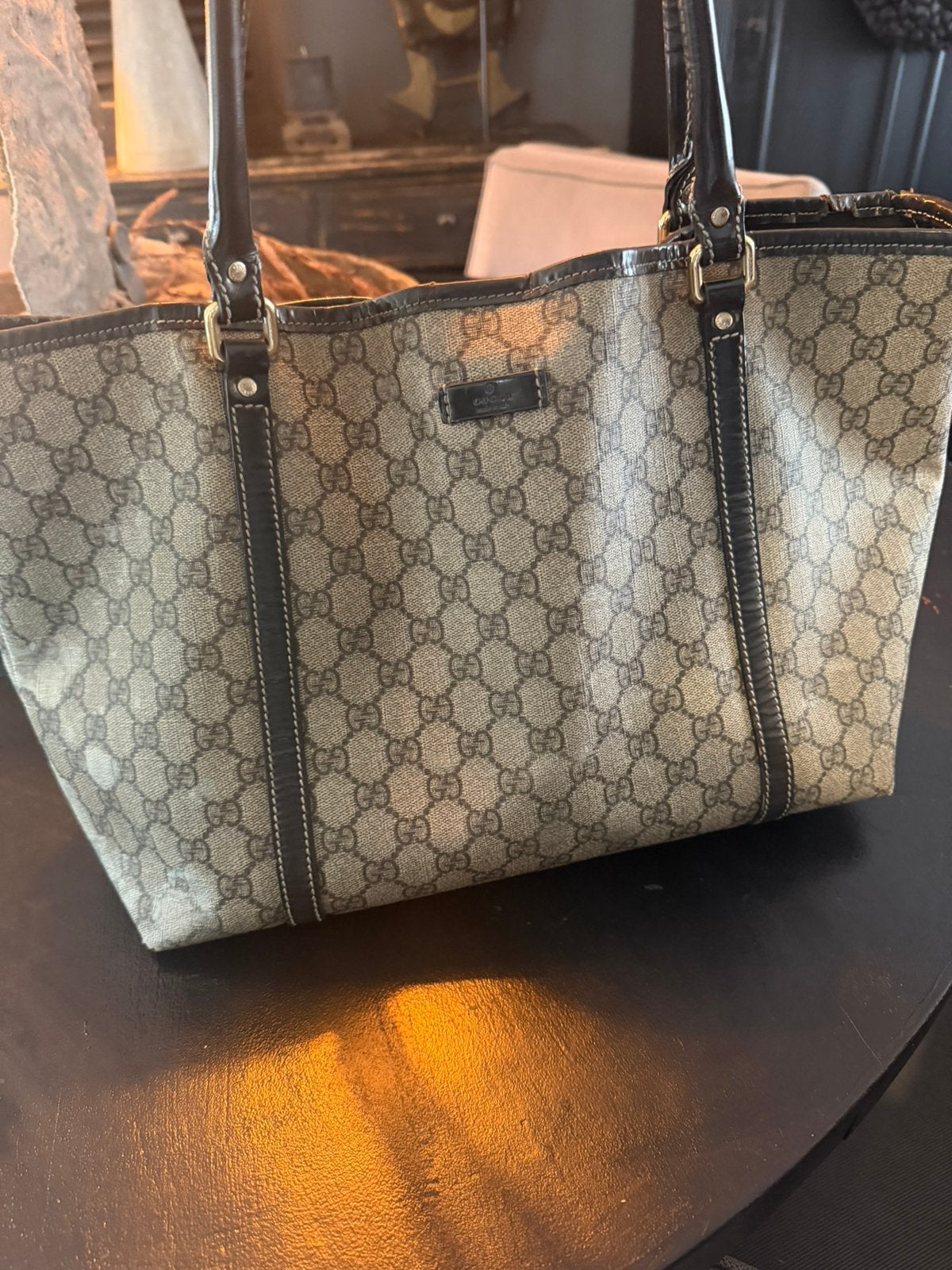 Originele gucci vintage tas, Ophalen of Verzenden, Gebruikt, Bruin, Schoudertasje