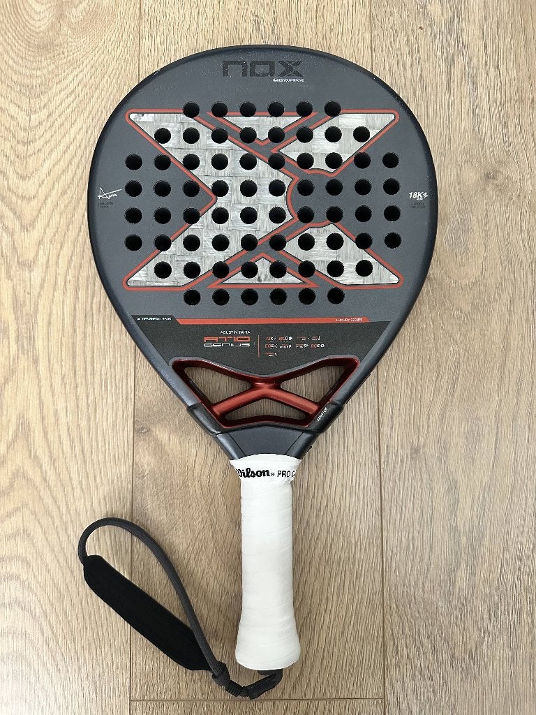 Nox AT10 Genius 18K Agustín Tapia 2025 – incl. Nox hoes, Ophalen of Verzenden, Zo goed als nieuw, Padelracket