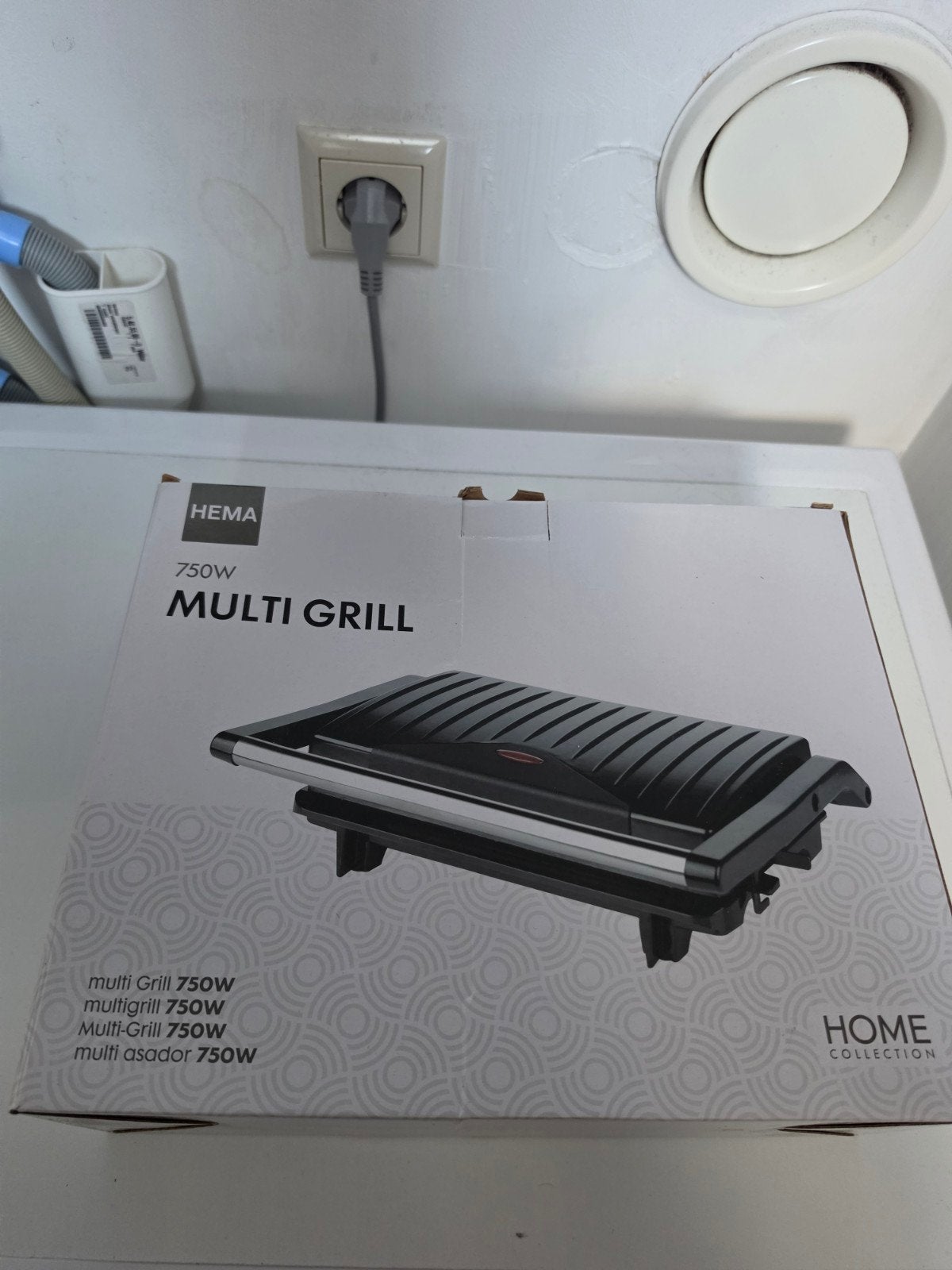 Hema Multi Grill 750W - Nieuw in doos, Witgoed en Apparatuur, Ophalen of Verzenden, Nieuw, Tafelgrill