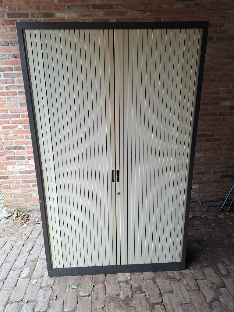 Zware metalen roldeurkast, archiefkast, werkplaatskast!, Huis en Inrichting, Ophalen, Gebruikt, 100 tot 150 cm, 150 tot 200 cm