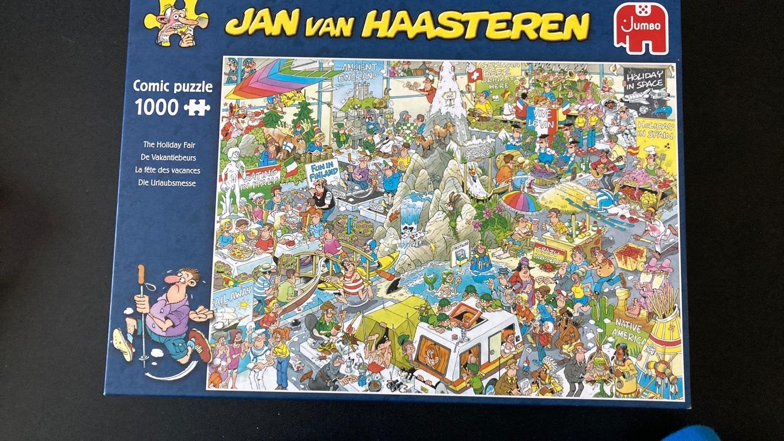 Vakantiebeurs - Jan van Haasteren 1000 st., Ophalen, 500 t/m 1500 stukjes, Zo goed als nieuw