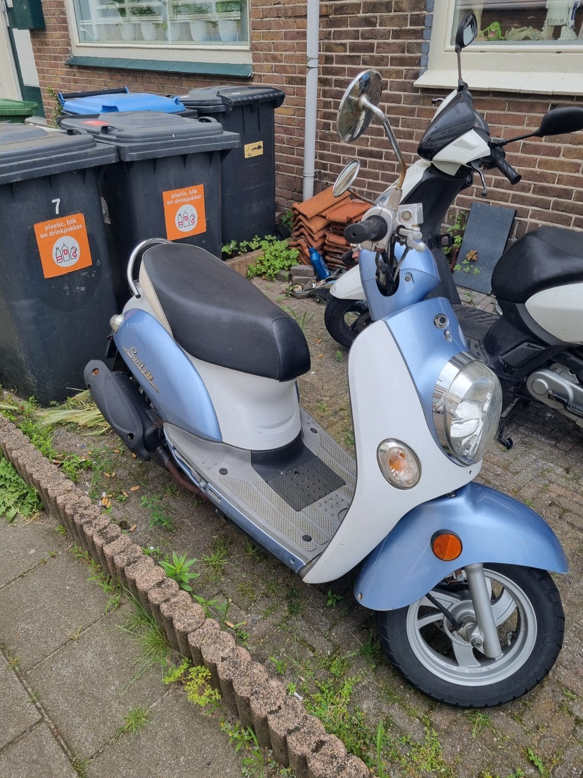 Kymco Sento Scooter - Blauw/Wit, Goede Staat, Fietsen en Brommers, Scooters | Kymco, Ophalen