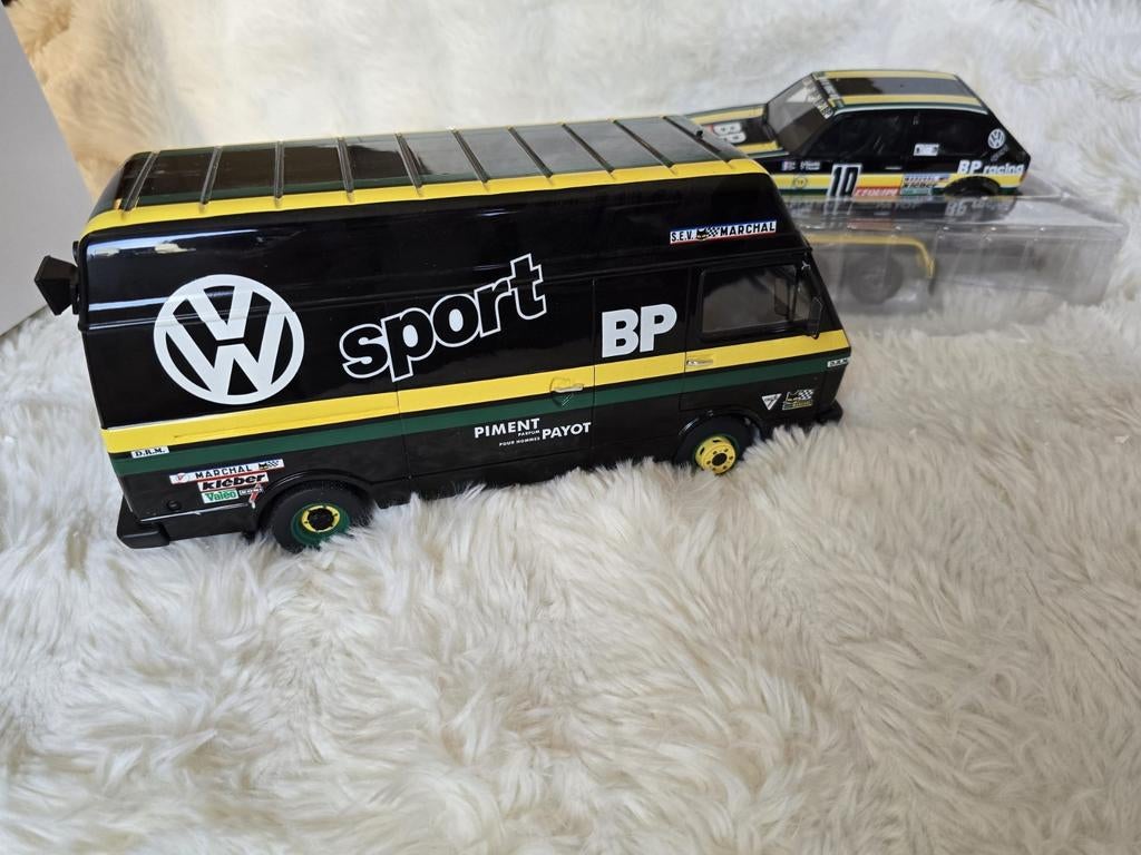 Otto Mobile 1:18 Rallye Pack VW Golf I GTi Group 2 + LT35, Hobby en Vrije tijd, Modelauto's | 1:18, Ophalen of Verzenden, Nieuw