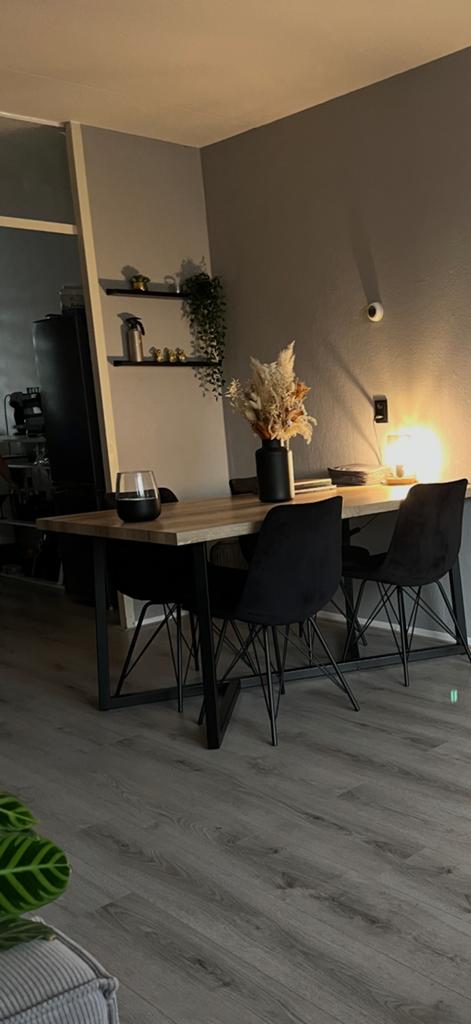 Eettafel hout, Ophalen, 50 tot 100 cm, Vijf personen of meer, 150 tot 200 cm