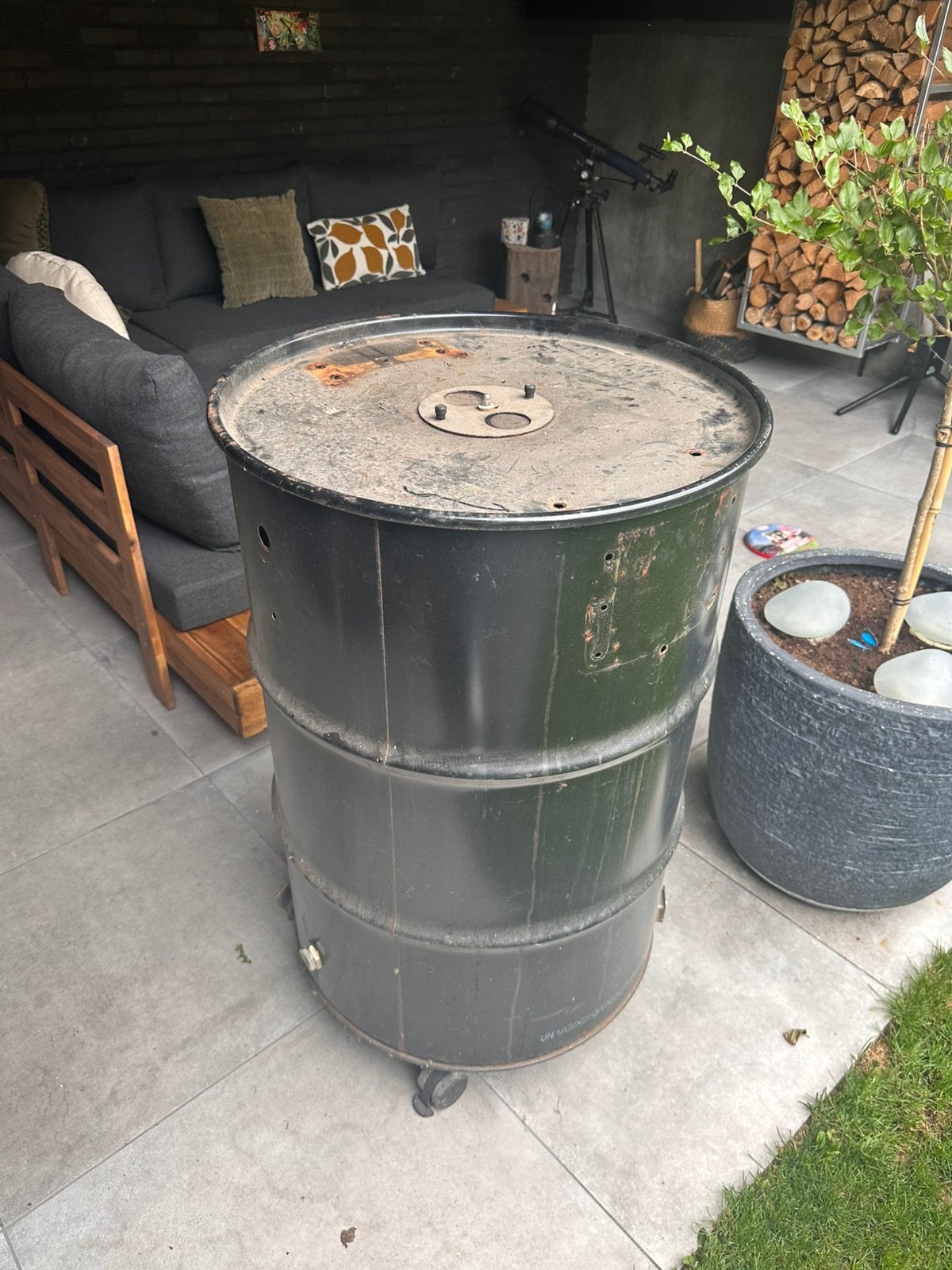 Rookton / vuurton / bbq, Tuin en Terras, Ophalen of Verzenden, Zo goed als nieuw