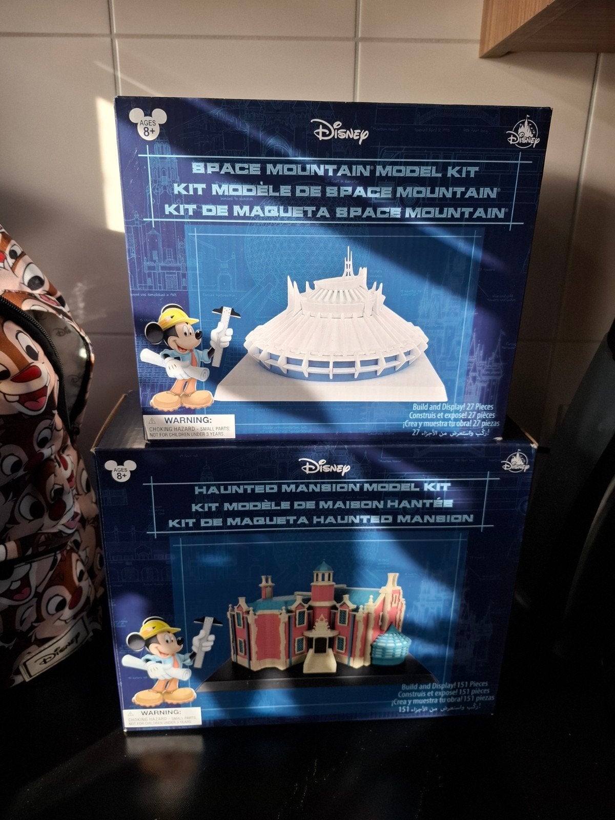 disney bouwpakket haunted mansion space mountain, Ophalen, Overige figuren, Nieuw, Beeldje of Figuurtje