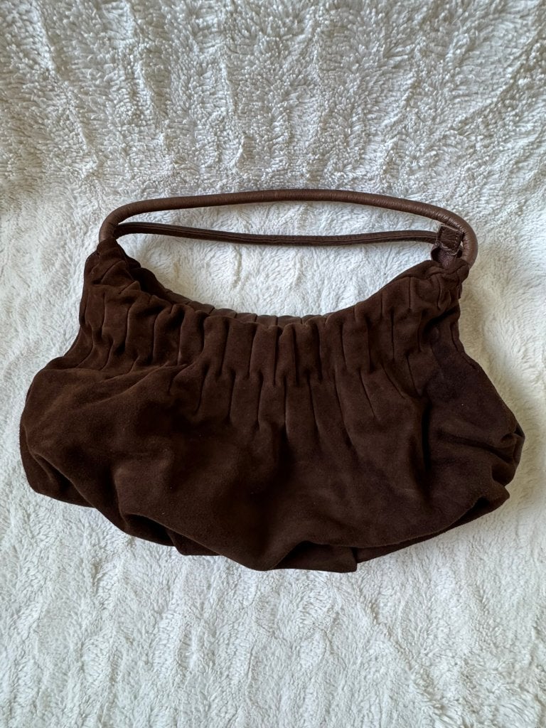Bruine leren tas - zeer goede staat, Sieraden, Tassen en Uiterlijk, Tassen | Damestassen, Ophalen of Verzenden, Zo goed als nieuw