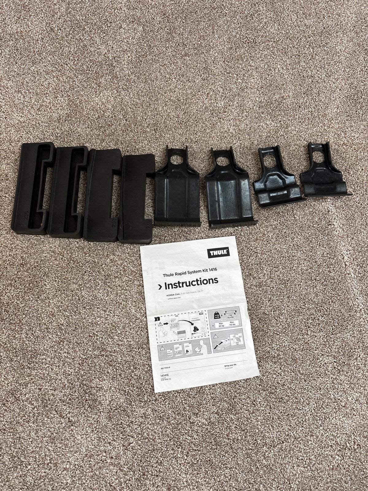 Thule kitset 1416 Honda Civic 5-dr Hatchback 06-11, Ophalen of Verzenden, Zo goed als nieuw