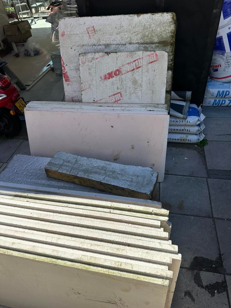 Isolatieplaten restanten, Ophalen, Hardschuim (Pir), 8 tot 12 cm, Gebruikt