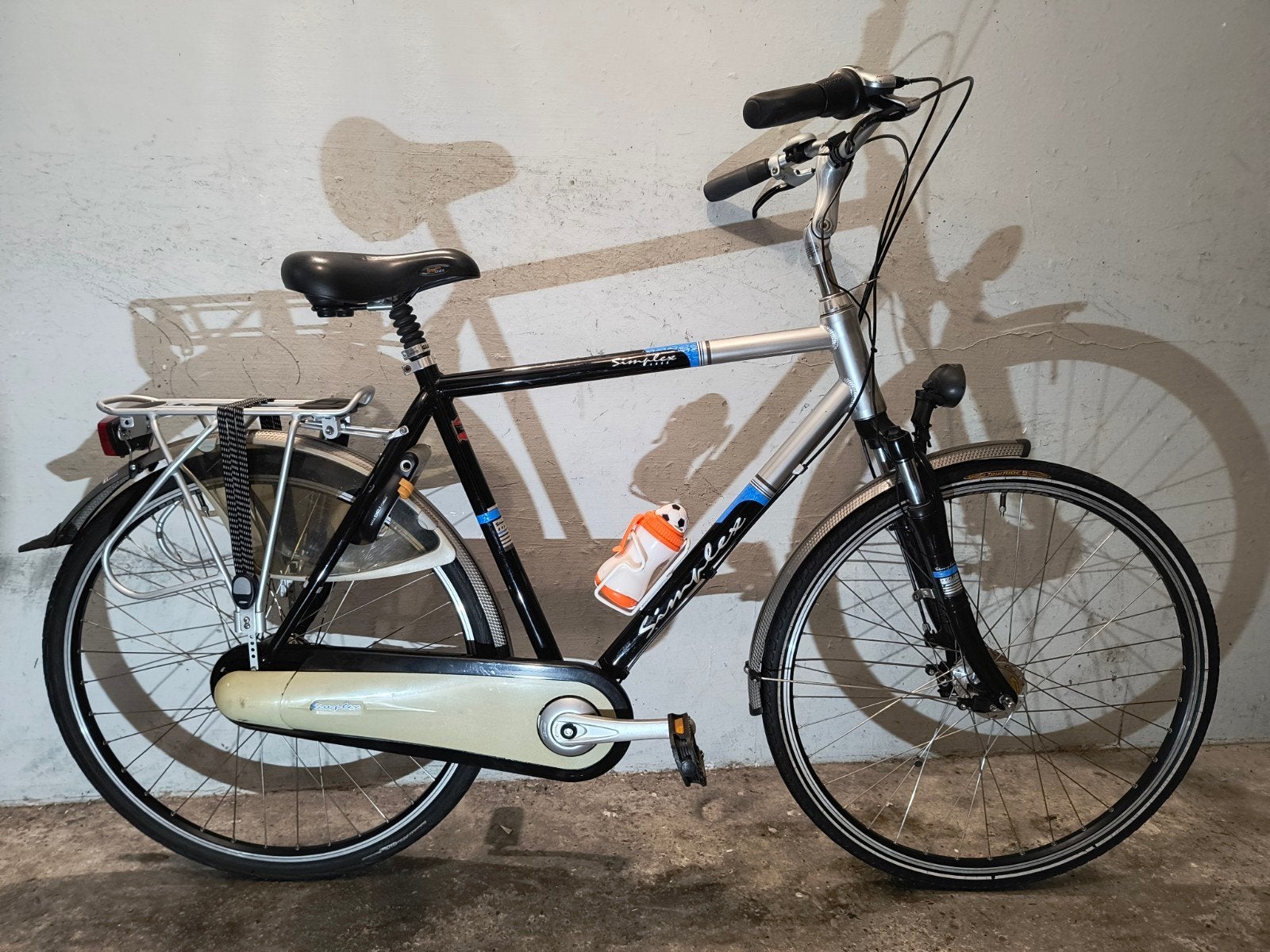 Herenfiets jongensfiets toerfiets 28inch Simplex zgan, Versnellingen, Zo goed als nieuw, 57 tot 61 cm, Trommelrem