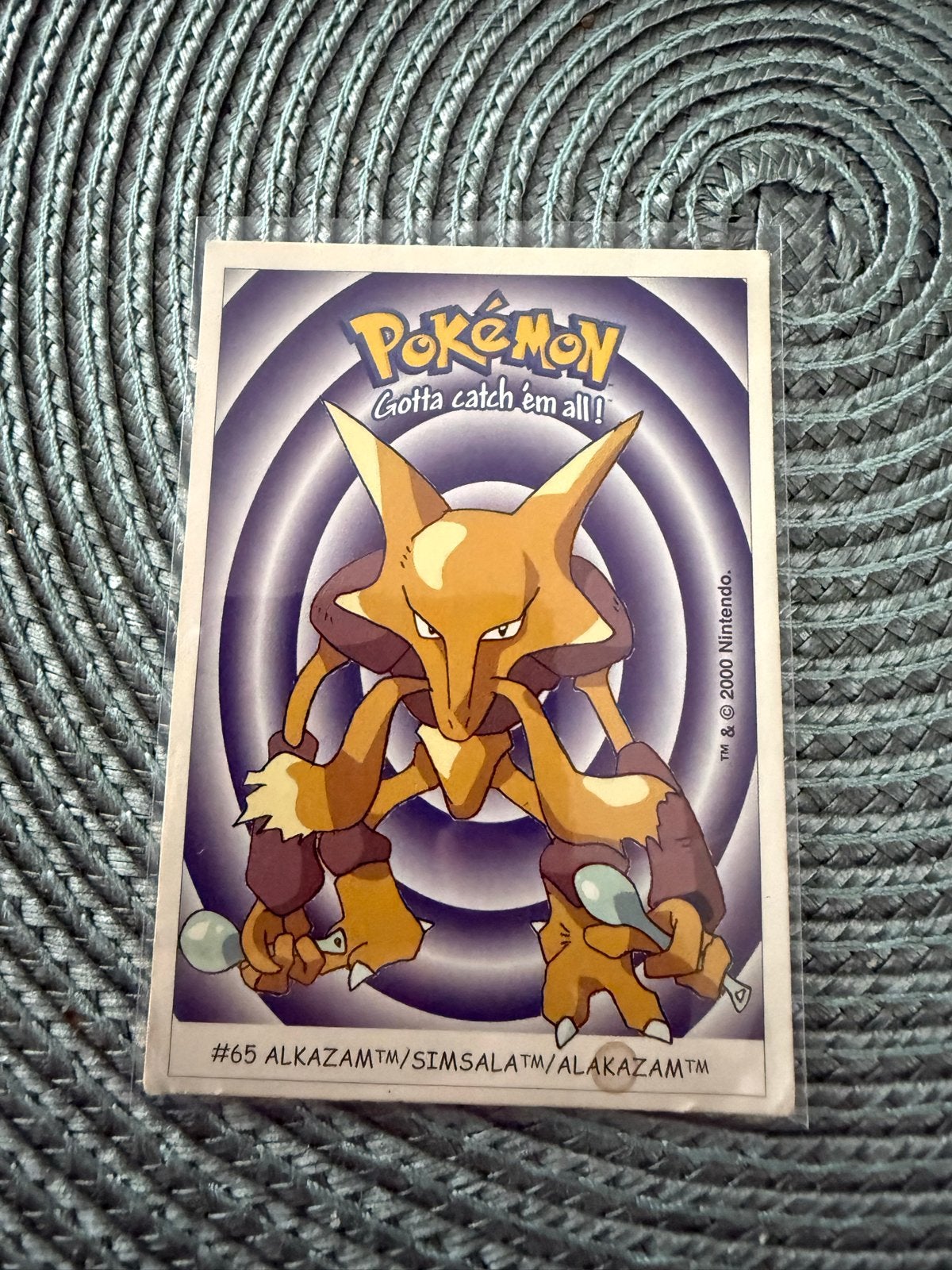 Dunkin Boomer Pokémon Sticker #65 Alakazam, Hobby en Vrije tijd, Verzamelkaartspellen | Pokémon, Ophalen of Verzenden, Gebruikt
