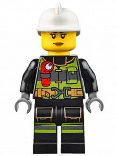 LEGO City cty0627 Fire - Reflective Stripes with Utility Bel, Lego, Ophalen of Verzenden, Minifiguur, City
