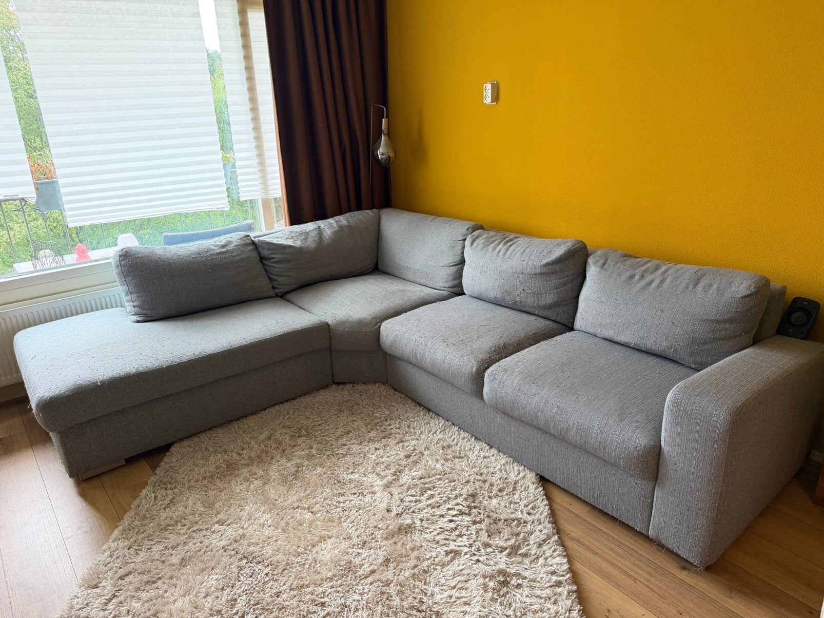 Gratis af te halen hoekbank in tilburg noord!, Ophalen, 250 tot 300 cm, Gebruikt, Hoekbank