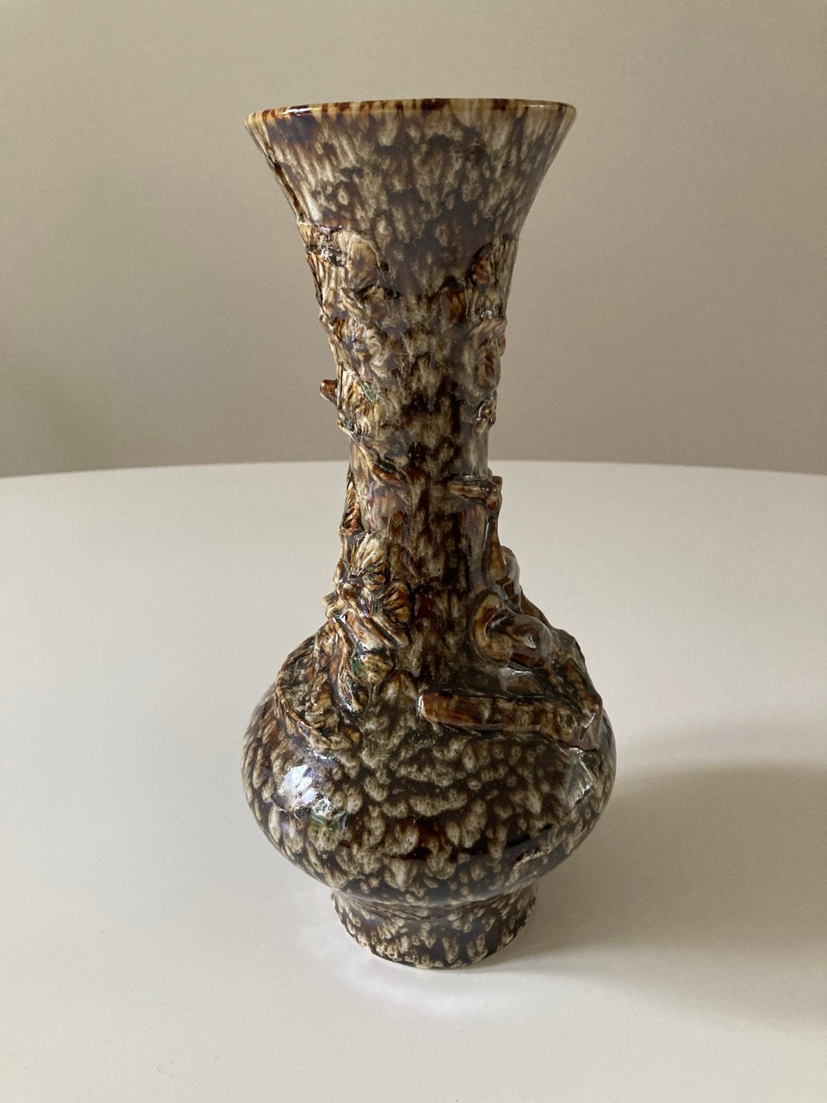 Antieke majolica vaas, Ophalen of Verzenden