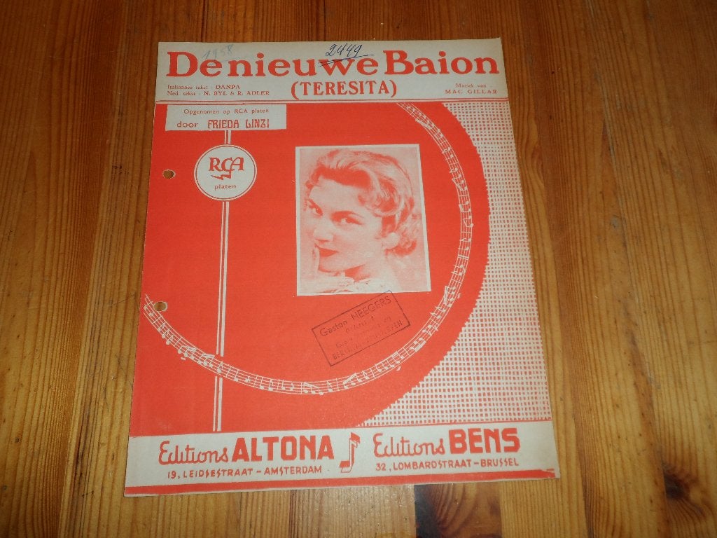 De nieuwe baion - teresita - mac gillar / danpa / byl, Gebruikt, Gitaar, Ophalen of Verzenden, Artiest of Componist