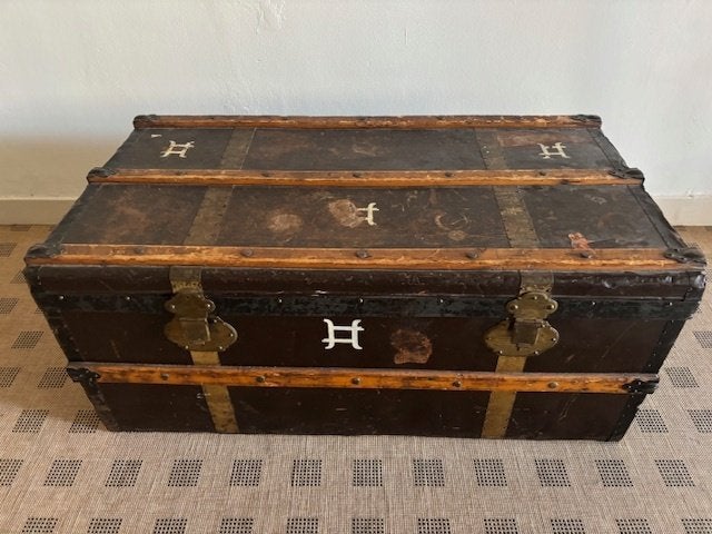 Oude reiskist, Huis en Inrichting, Ophalen, Minder dan 50 cm, Gebruikt, 50 tot 100 cm