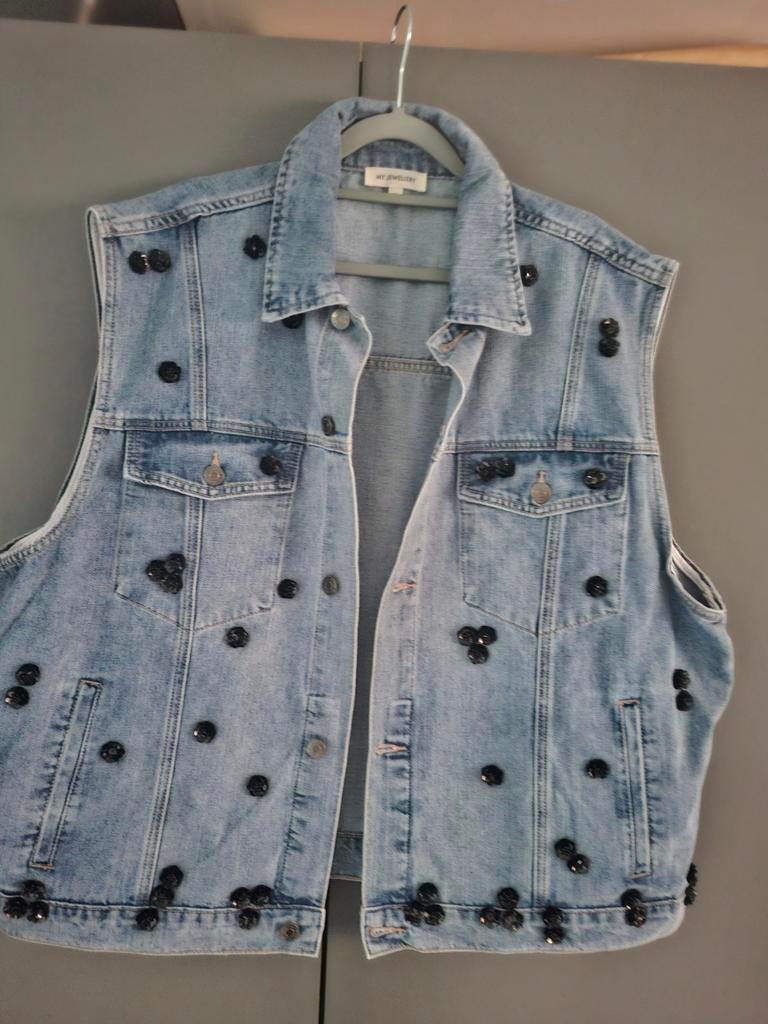 My Jewellery spijkergilet met kraaltjes XL, Ophalen of Verzenden