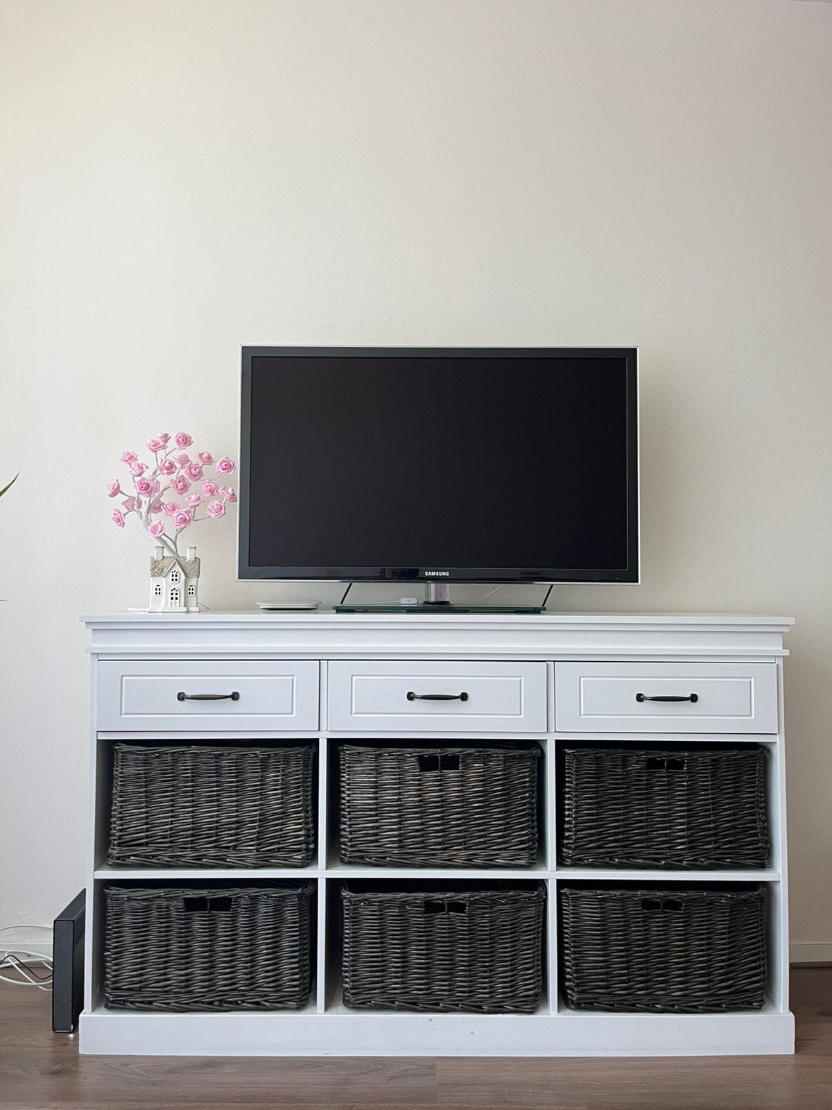 Avignon Dressoir Landelijk Wit, Huis en Inrichting, Kasten | Dressoirs, Ophalen, Gebruikt, 100 tot 150 cm, Landelijk