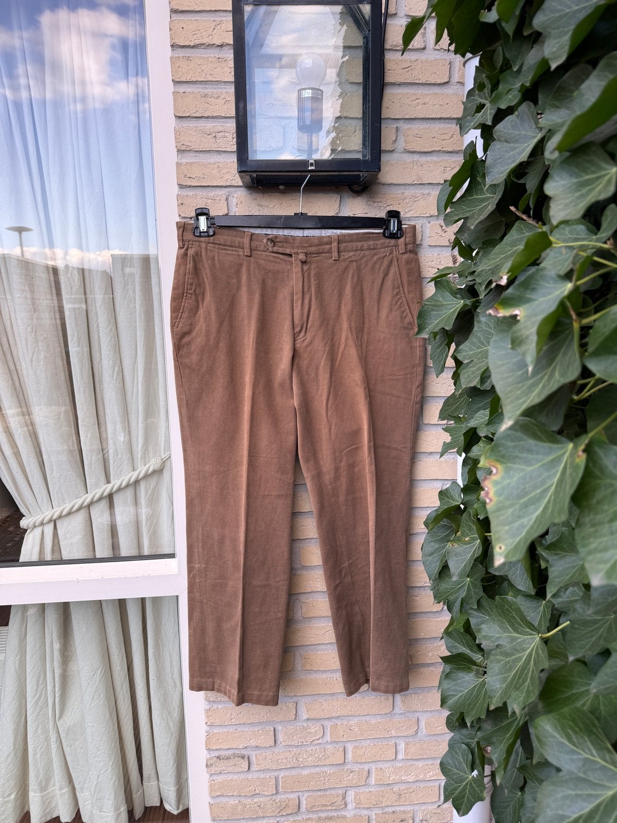 Gant broek | bruin | maat 52/36, Kleding | Heren, Ophalen of Verzenden, Gedragen, Maat 52/54 (L), Bruin
