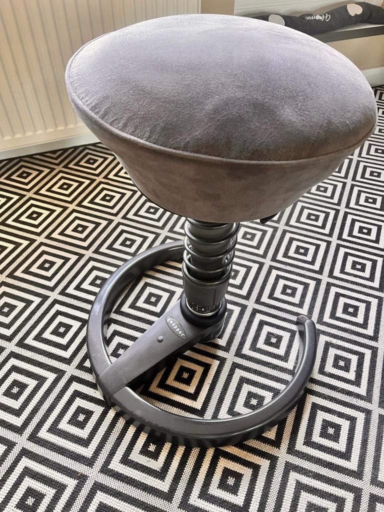 Aeris Swopper ergonomische kruk - Grijs, Ophalen, Gebruikt, Eén, Stof