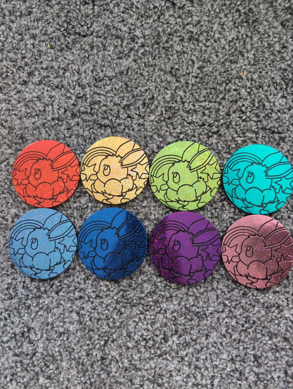 prismatic evolutions coins alle 8, Ophalen of Verzenden, Zo goed als nieuw
