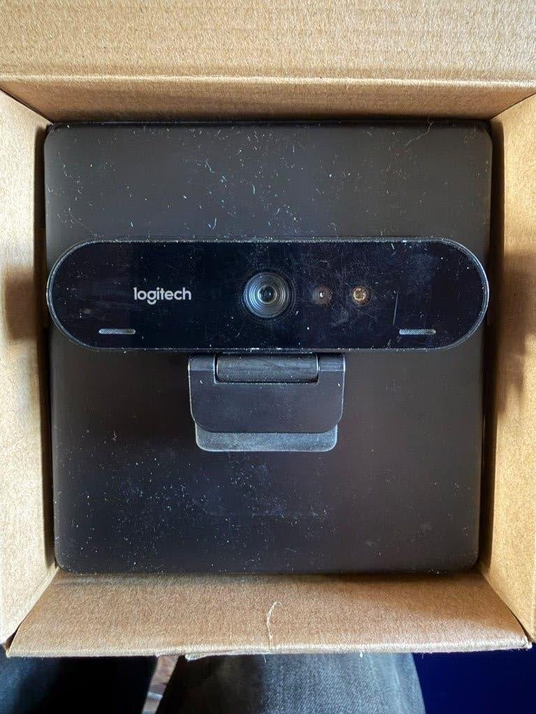 Logitech Brio 4k Pro webcam, Computers en Software, Gebruikt, Ophalen of Verzenden, Monitorclip, Logitech Logi