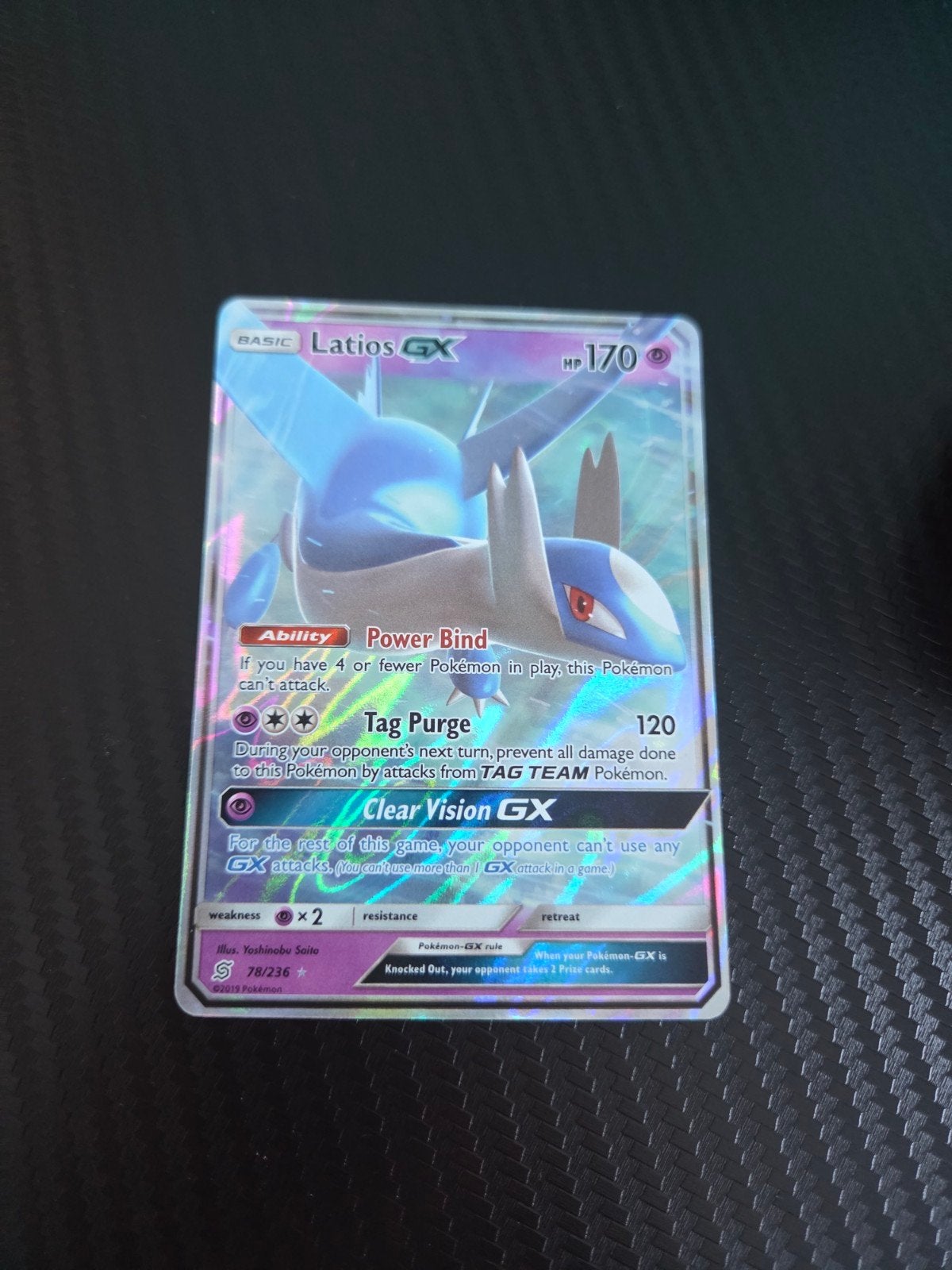 Latios GX 78/236 Pokémon kaart - Goede staat, Ophalen of Verzenden