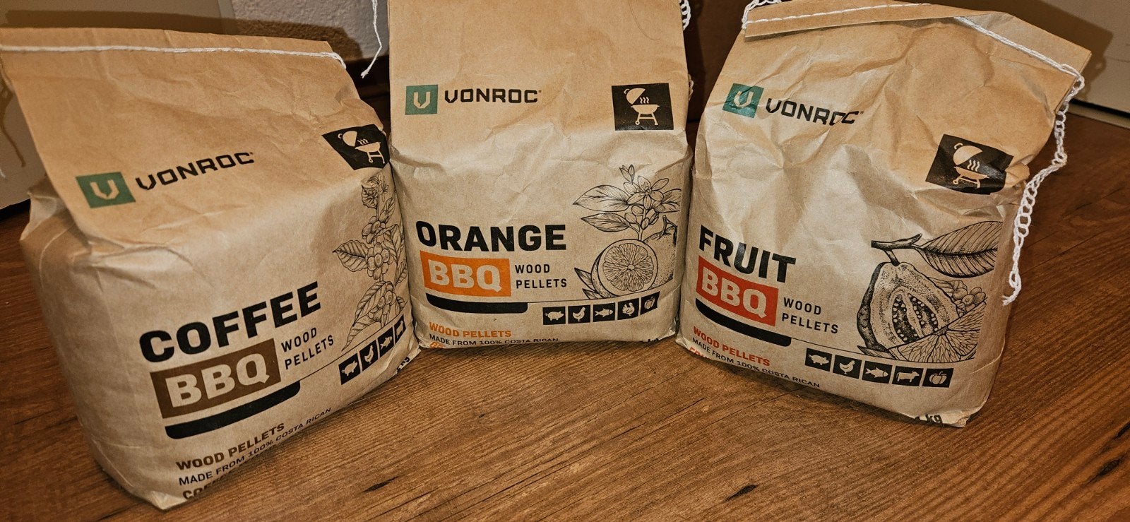 Rookpellets geur - sinaasappel, koffie, tropisch fruit, Tuin en Terras, Barbecue-accessoires, Ophalen of Verzenden, Nieuw, Vonroc