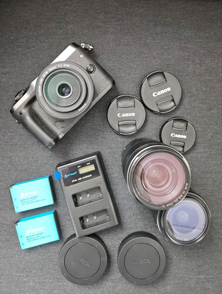Canon M6 met objectieven, Spiegelreflex, Canon, Ophalen of Verzenden, Zo goed als nieuw