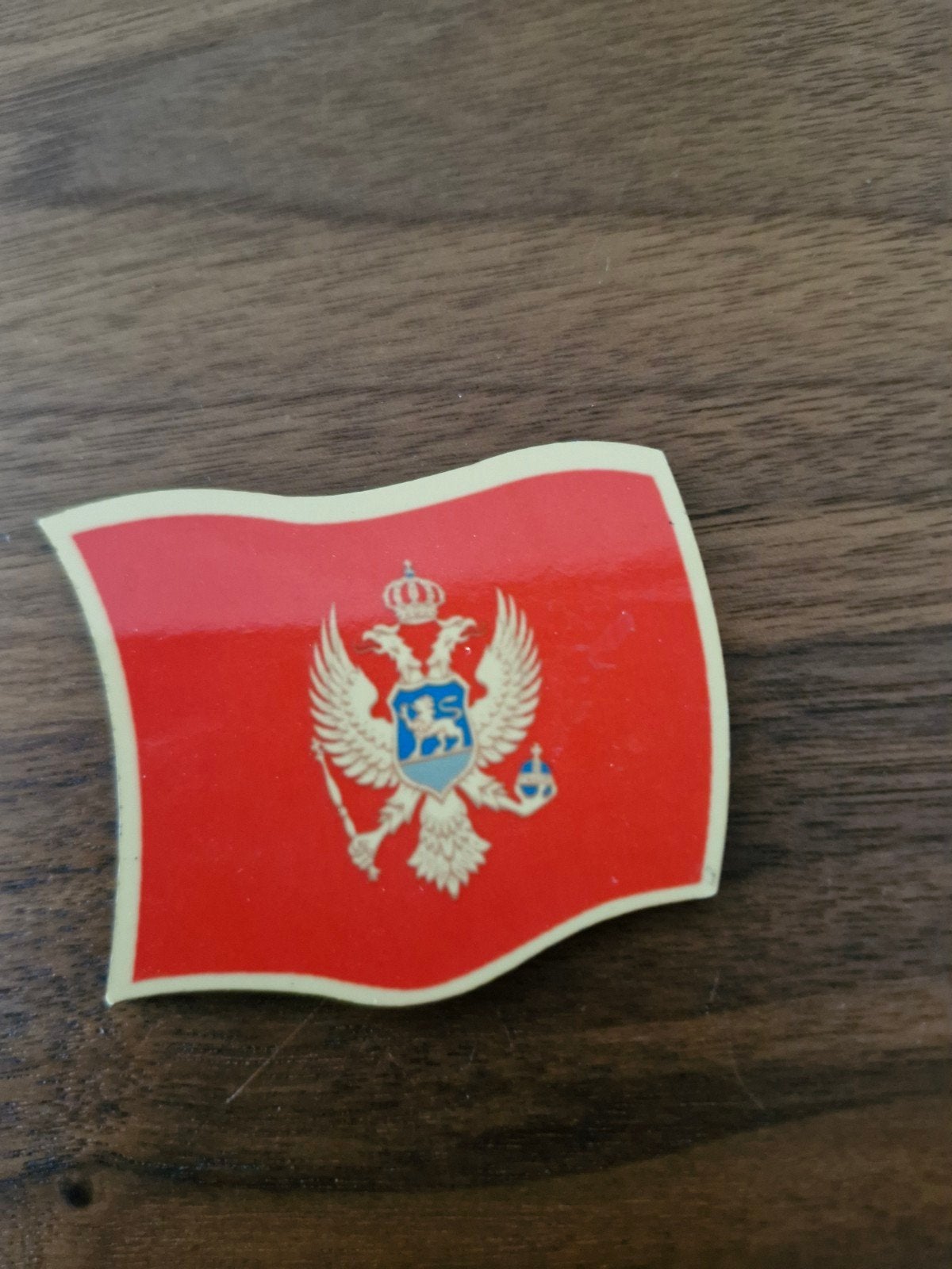 Koelkastmagneet Montenegro - Vlag met wapen, Ophalen of Verzenden
