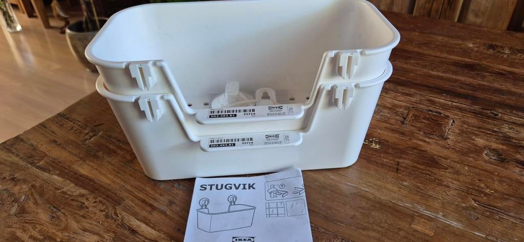 2 x Bakjes voor in badkamer of keuken (Stugvik), Huis en Inrichting, Minder dan 50 cm, Overige typen, Nieuw, Ophalen of Verzenden