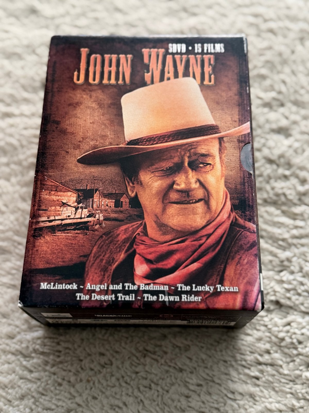 John Wayne Boxset - 15 films op 5 DVD's, Alle leeftijden, Nederlands, Ophalen of Verzenden, Inclusief doosje