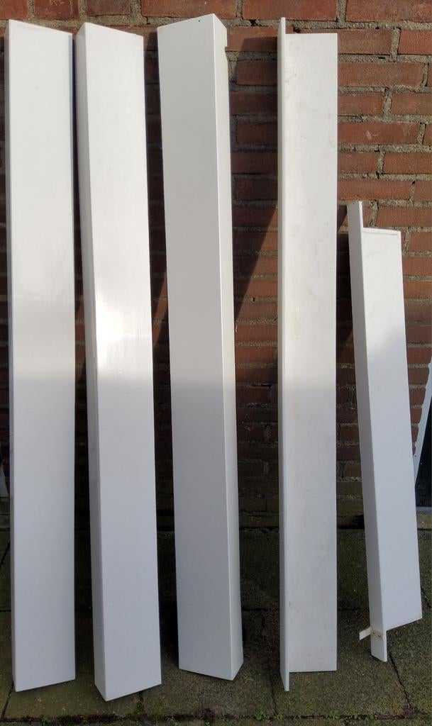 Witte kunststof vensterbanken, Minder dan 25 mm, Ophalen of Verzenden, Plank, Minder dan 200 cm