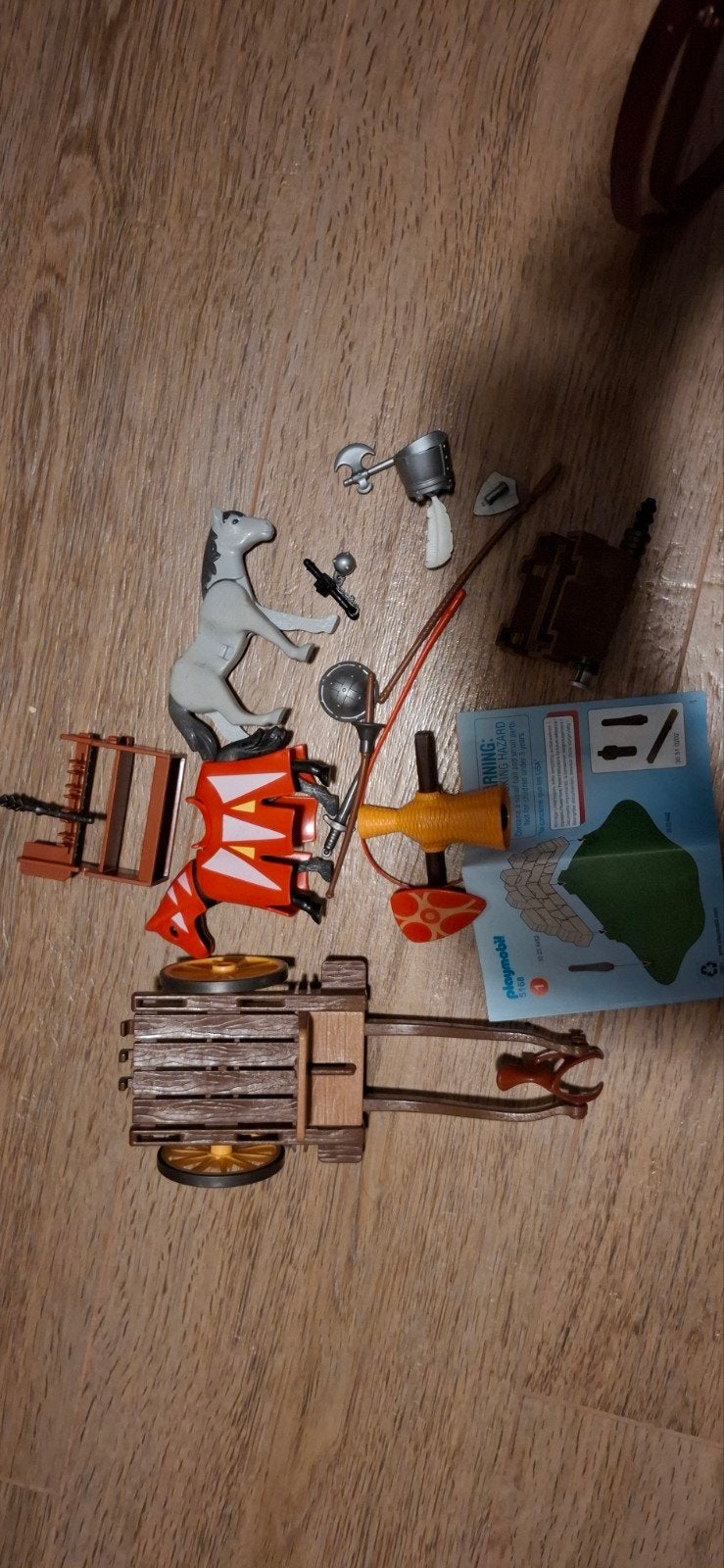 Playmobil 5168 set met paard, kar en accessoires, Ophalen of Verzenden, Gebruikt, Jongen of Meisje