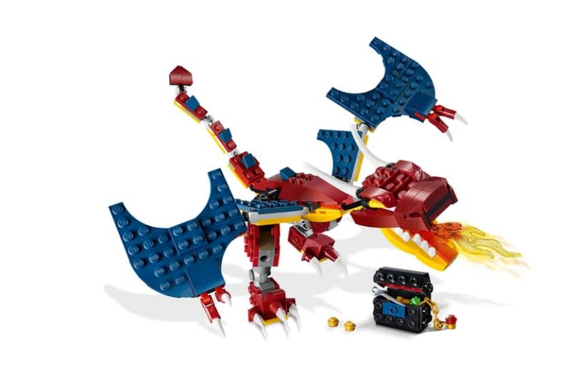 Lego 31102 sabeltandtijger, schorpioen en draak, Ophalen of Verzenden, Zo goed als nieuw, Complete set, Lego