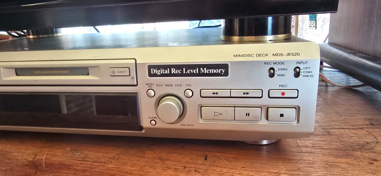 Sony Minidisc Deck MDS-JE520 - Digitale Opname, Ophalen, Minidisc-recorder
