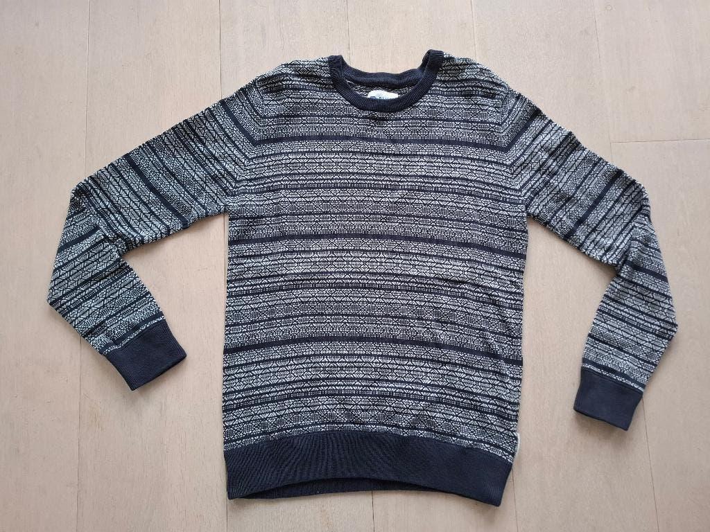 Blue Ridge (WE) Blauw met print sweater maat L, Maat 52/54 (L), Blauw, Ophalen of Verzenden, Zo goed als nieuw