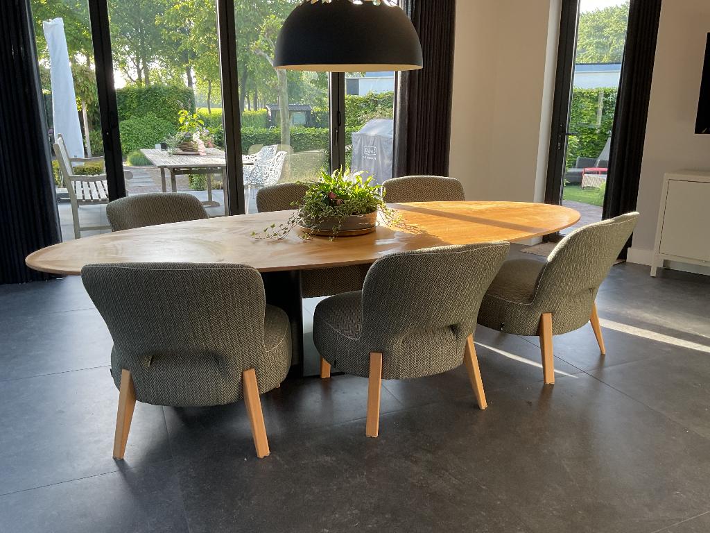 Passe Partout low dining, Ophalen, Zo goed als nieuw, Landelijk, 6 tot 8 stoelen