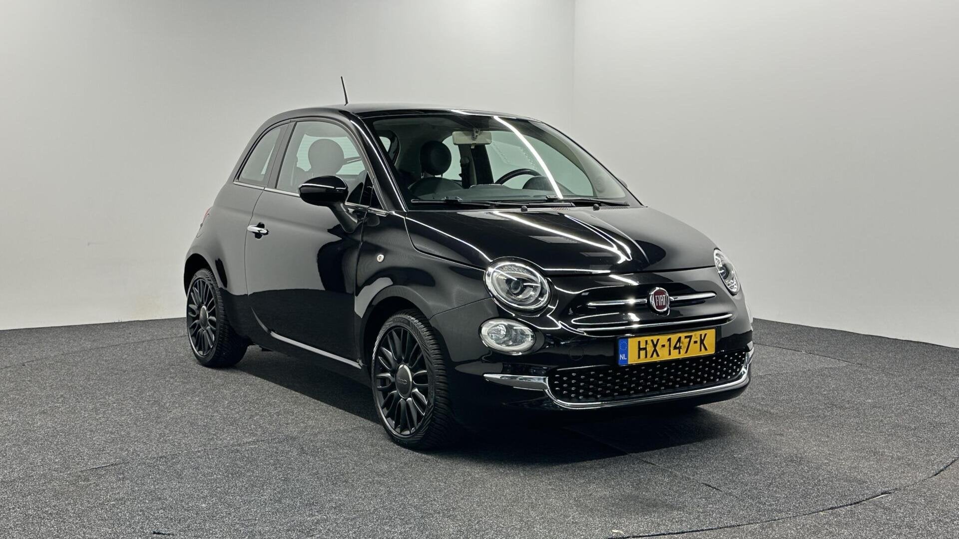 Fiat 500 0.9 TwinAir Lounge AIRCO NAVI LEER PANO 96000 KM., Voorwielaandrijving, Gebruikt, Met garantie (alle), Handgeschakeld