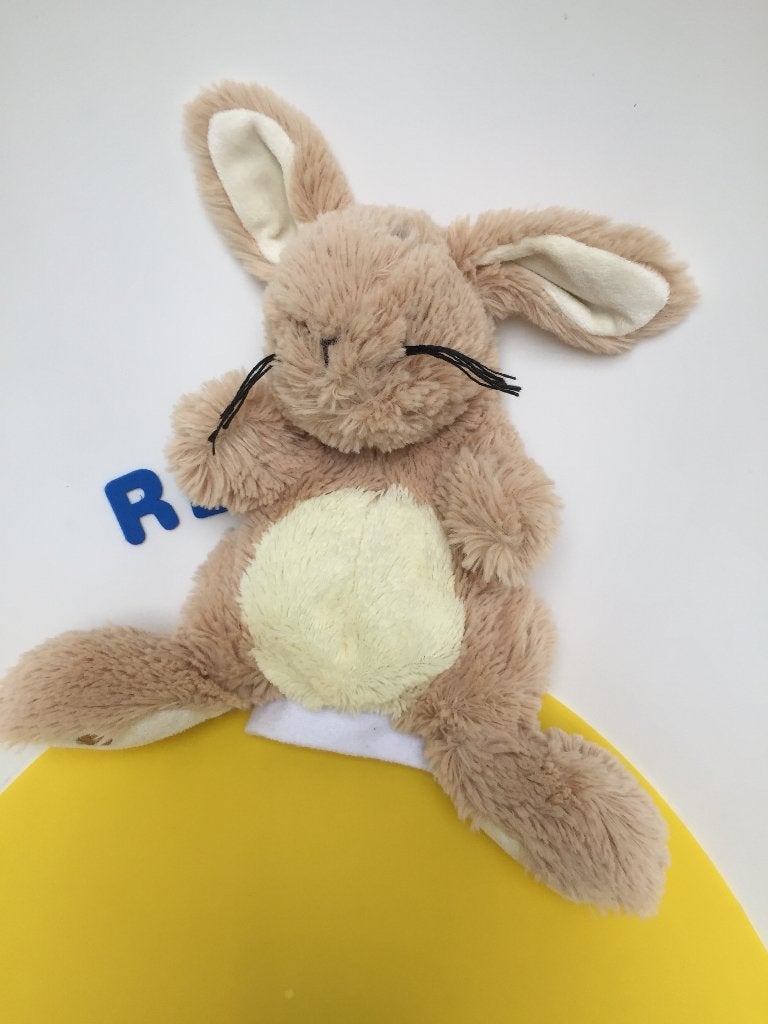 K2511 Egmont toys handpop konijn bruin, Kinderen en Baby's, Speelgoed | Knuffels en Pluche, Ophalen of Verzenden, Zo goed als nieuw